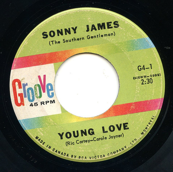 Sonny James - Young Love (7", Single) (Near Mint (NM or M-))