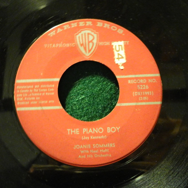 Joanie Sommers - The Piano Boy (7", Single) (Very Good Plus (VG+))