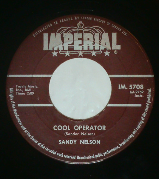 Sandy Nelson - Cool Operator / Jive Talk (7", Single) (Near Mint (NM or M-))