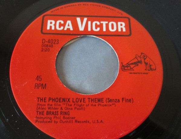 The Brass Ring Featuring Phil Bodner - The Phoenix Love Theme (Senza Fine) (7") (Very Good Plus (VG+))