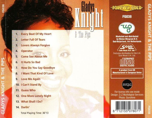 Gladys Knight & The Pips* - Gladys Knight & The Pips (CD, Comp) (Mint (M)) - Image 2