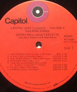 Gerry Mulligan Tentette - Walking Shoes (LP, Comp, Mono, ora) (Near Mint (NM or M-)) - Image 3