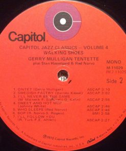Gerry Mulligan Tentette - Walking Shoes (LP, Comp, Mono, ora) (Near Mint (NM or M-)) - Image 4