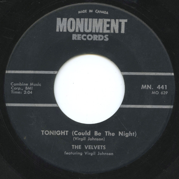 The Velvets - Tonight (Could Be The Night) (7", Single) (Near Mint (NM or M-))
