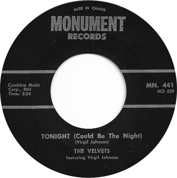 The Velvets - Tonight (Could Be The Night) (7", Single) (Near Mint (NM or M-)) - Image 2