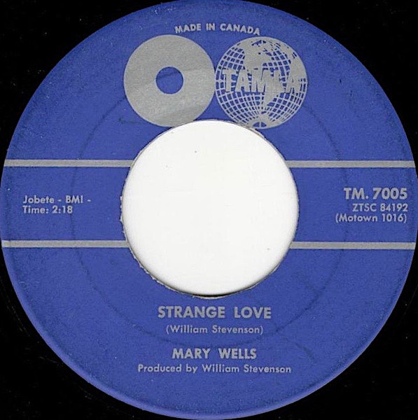 Mary Wells - Strange Love (7", Single) (Near Mint (NM or M-))
