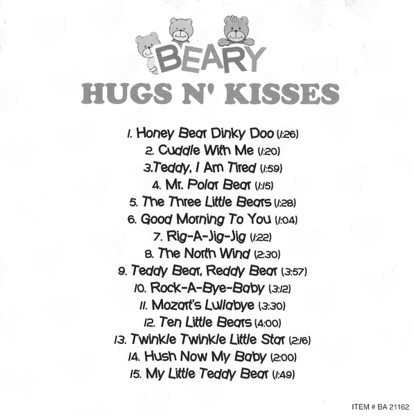 Beary - Hugs N' Kisses (CD, Album) (Mint (M)) - Image 4