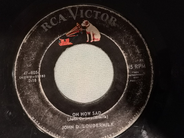 John D. Loudermilk - Callin' Doctor Casey / Oh How Sad (7") (Near Mint (NM or M-)) - Image 2