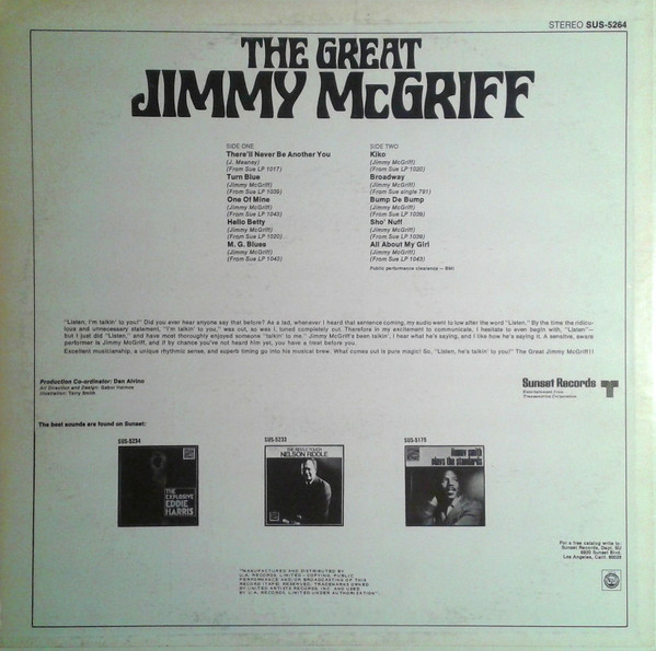 Jimmy McGriff - The Great Jimmy McGriff (LP, Comp) (Very Good Plus (VG+)) - Image 2