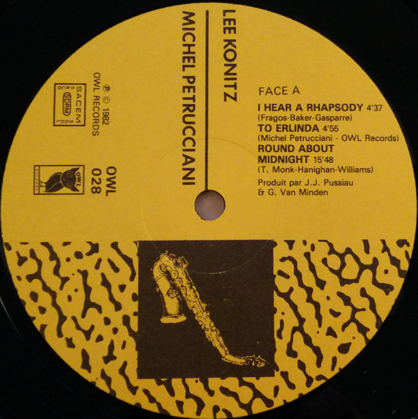 Lee Konitz, Michel Petrucciani - Toot Sweet (LP, Album, Yel) (Very Good Plus (VG+)) - Image 3