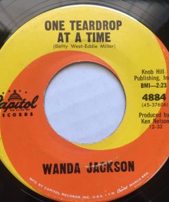 Alternative view of Wanda Jackson - Whirlpool / One Teardrop At A Time (7") (Good Plus (G+))
