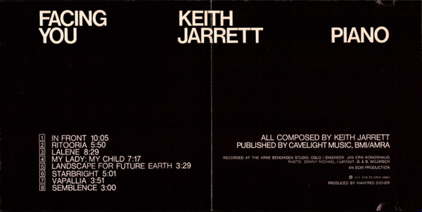 Keith Jarrett - Facing You (CD, Album, RE) (Near Mint (NM or M-)) - Image 4