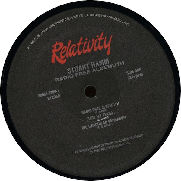 Stuart Hamm - Radio Free Albemuth (LP, Album) (Very Good Plus (VG+)) - Image 3