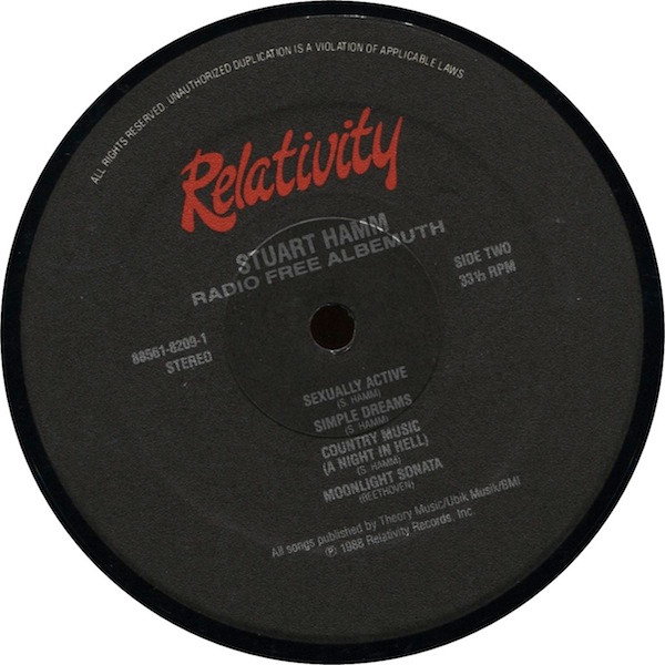 Stuart Hamm - Radio Free Albemuth (LP, Album) (Very Good Plus (VG+)) - Image 4