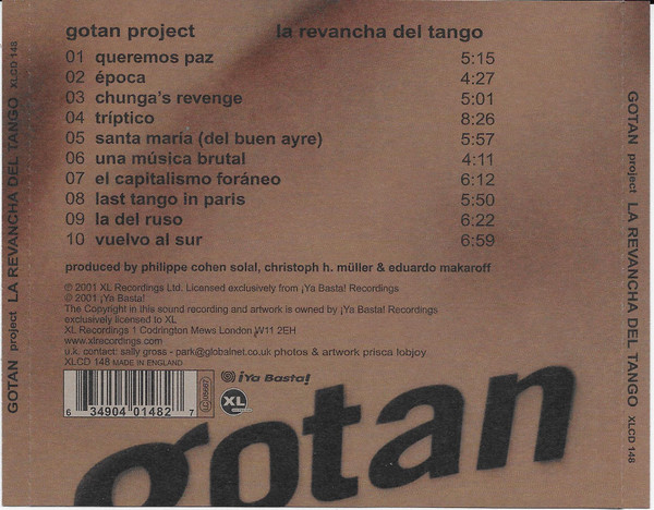 Gotan Project - La Revancha Del Tango (CD, Album, RE) (Near Mint (NM or M-)) - Image 2