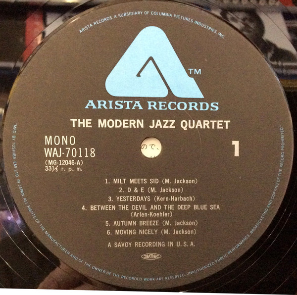 The Modern Jazz Quartet - Modern Jazz Quartet (LP, Album, Mono, RE) (Near Mint (NM or M-)) - Image 4