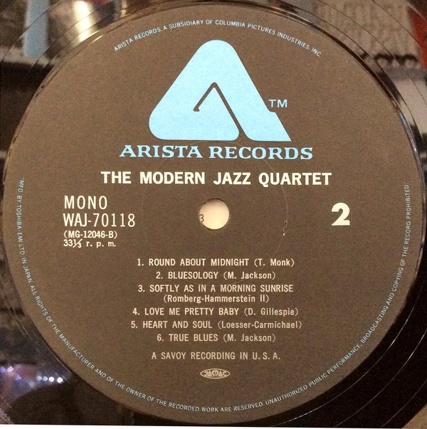 The Modern Jazz Quartet - Modern Jazz Quartet (LP, Album, Mono, RE) (Near Mint (NM or M-)) - Image 5
