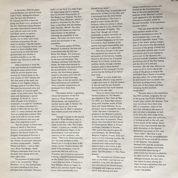 The Modern Jazz Quartet - Sait On Jamais / That's Jazz (LP, Album) (Near Mint (NM or M-)) - Image 4