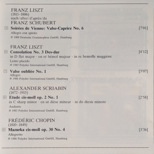Vladimir Horowitz - Vladimir Horowitz (CD, Comp) (Near Mint (NM or M-)) - Image 3