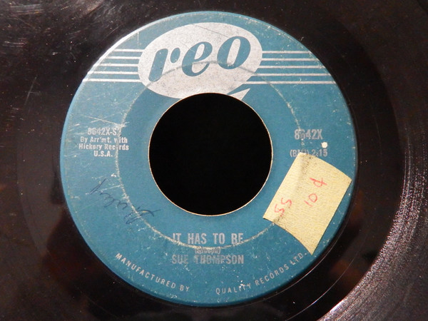 Sue Thompson - Two Of A Kind (7", Single) (Very Good Plus (VG+)) - Image 2