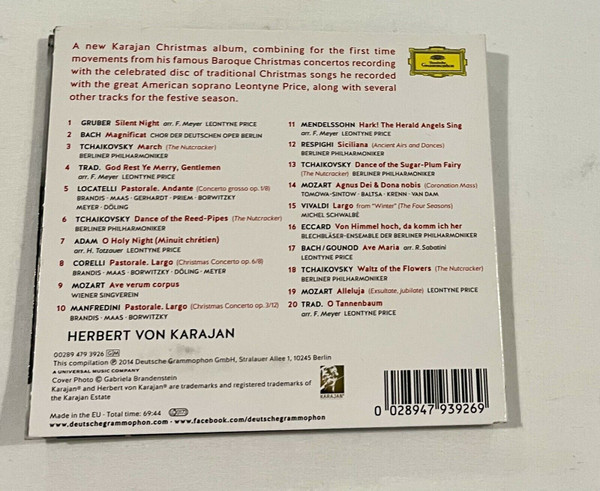 Herbert von Karajan - The Christmas Album (CD, Comp) (Near Mint (NM or M-)) - Image 3