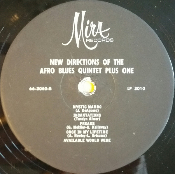 The Afro Blues Quintet Plus One - New Directions Of The Afro Blues Quintet Plus One (LP, Album, Mono, RE) (Very Good (VG)) - Image 4