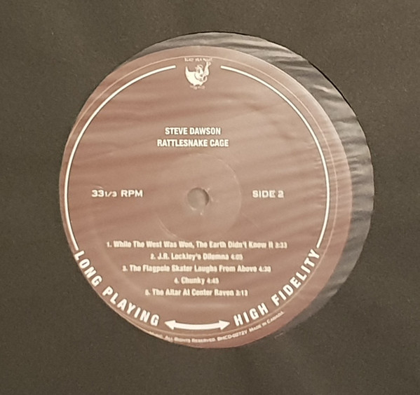 Steve Dawson (5) - Rattlesnake Cage (LP) (Very Good Plus (VG+)) - Image 4