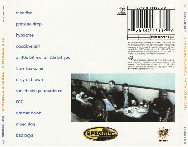 The Specials - Today's Specials (CD, Album) (Near Mint (NM or M-)) - Image 2