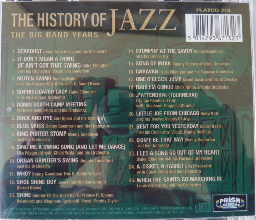Various - The History Of Jazz - The Big Band Years (CD, Comp) (Near Mint (NM or M-)) - Image 2