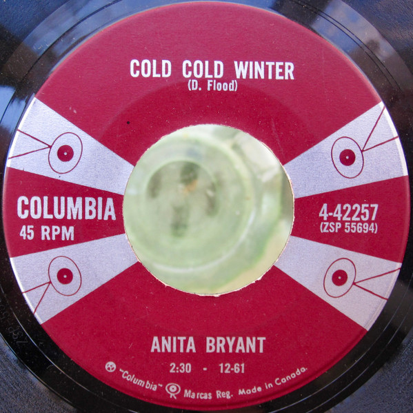 Anita Bryant - Cold Cold Winter / Step By Step, Little By Little (7", Single) (Near Mint (NM or M-))
