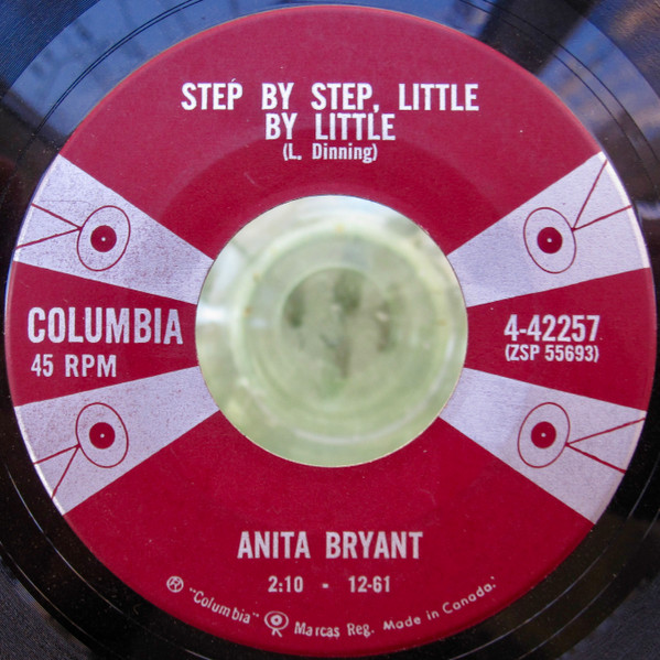 Anita Bryant - Cold Cold Winter / Step By Step, Little By Little (7", Single) (Near Mint (NM or M-)) - Image 2