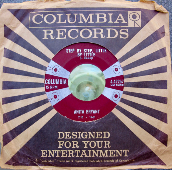 Anita Bryant - Cold Cold Winter / Step By Step, Little By Little (7", Single) (Near Mint (NM or M-)) - Image 3
