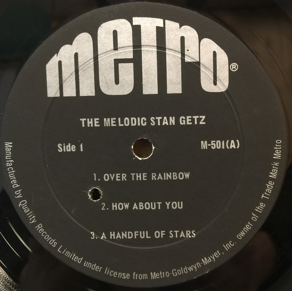 Stan Getz - The Melodic Stan Getz (LP, Comp) (Very Good (VG)) - Image 3