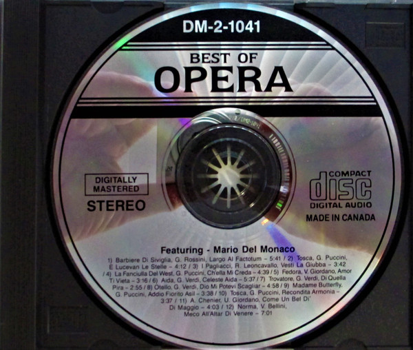 Mario del Monaco - Best Of Opera (CD, Comp) (Near Mint (NM or M-)) - Image 2