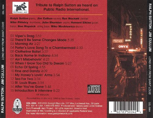 Ralph Sutton (2) / Jim Cullum Jazz Band* - Long Way From Saint Louis (CD, Album) (Near Mint (NM or M-)) - Image 2