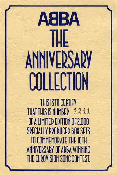 ABBA - The Anniversary Collection (26x7", Comp, Ltd, Num, RE, Blu) (Very Good Plus (VG+)) - Image 3