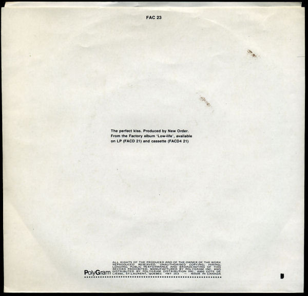 New Order - The Perfect Kiss (7", Single) (Very Good Plus (VG+)) - Image 2