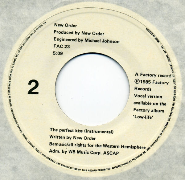 New Order - The Perfect Kiss (7", Single) (Very Good Plus (VG+)) - Image 4