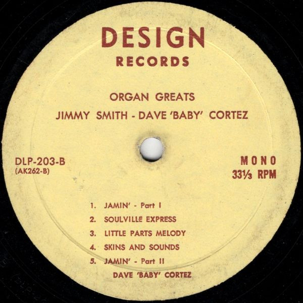 Jimmy Smith & Dave "Baby" Cortez - Organ Greats (LP, Comp, Mono) (Very Good Plus (VG+)) - Image 2