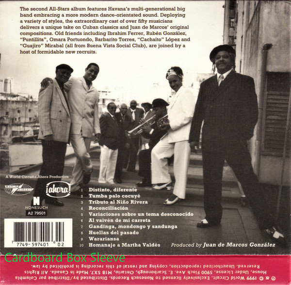 Afro-Cuban All Stars - Distinto, Diferente (CD, Album, Club) (Near Mint (NM or M-)) - Image 2