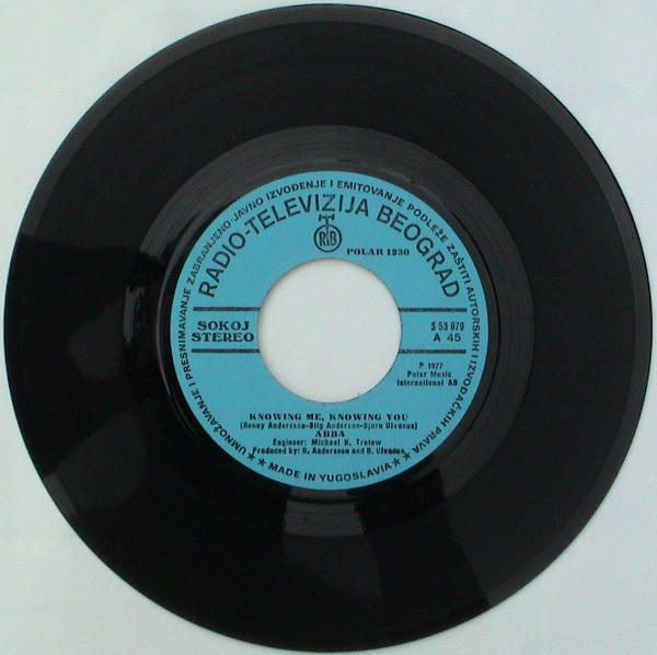 ABBA - Knowing Me, Knowing You / Happy Hawaii (Early Version Of "Why Did It Have To Be Me") (7", Single) (Very Good Plus (VG+)) - Image 3