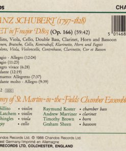 Alternative view of Schubert* - Academy Of St. Martin-in-the-Fields Chamber Ensemble - Octet In F Major D.803 (Op. 166) (CD, Album) (Near Mint (NM or M-))