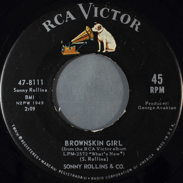 Sonny Rollins & Co. - Brownskin Girl (7") (Very Good Plus (VG+))