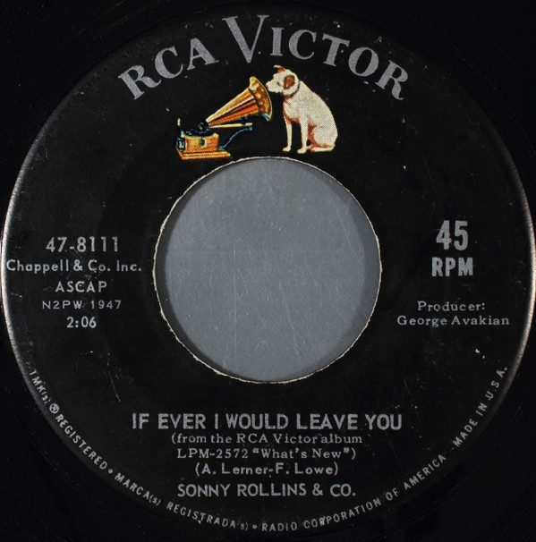 Sonny Rollins & Co. - Brownskin Girl (7") (Very Good Plus (VG+)) - Image 2