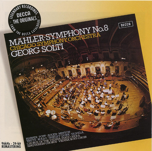 Mahler* - Georg Solti, Chicago Symphony Orchestra, Harper*, Popp*, Auger*, Minton*, Watts*, Kollo*, Shirley-Quirk*, Talvela*, Chorus of the Vienna State Opera*, Singverein Chorus*, Vienna Boys' Choir* - Symphony No. 8 (CD, Album, RE, RM) (Near Mint (NM or M-))