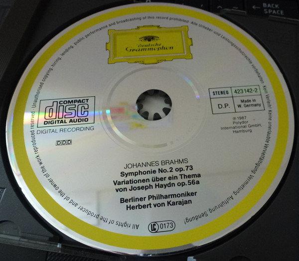 Brahms*, Berliner Philharmoniker, Herbert von Karajan - Symphonie No. 2 • Haydn-Variationen (CD, Album, PDO) (Near Mint (NM or M-)) - Image 3