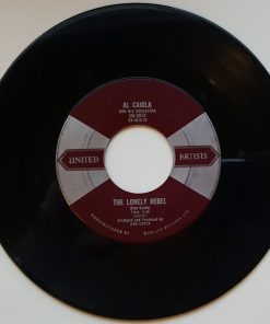 Alternative view of Al Caiola And His Orchestra - The Magnificent Seven / The Lonely Rebel (7", Single) (Very Good Plus (VG+))
