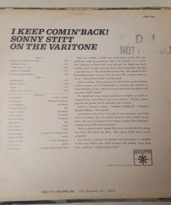 Alternative view of Sonny Stitt - I Keep Comin' Back! (LP, Album, Mono) (Near Mint (NM or M-))