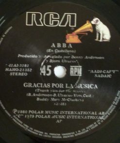 ABBA - En Castellano: Gracias Por La Música (Thank You For The Music) / Dame, Dame, Dame (Gimme, Gimme, Gimme) (7", Single) (Very Good (VG)) - Image 3