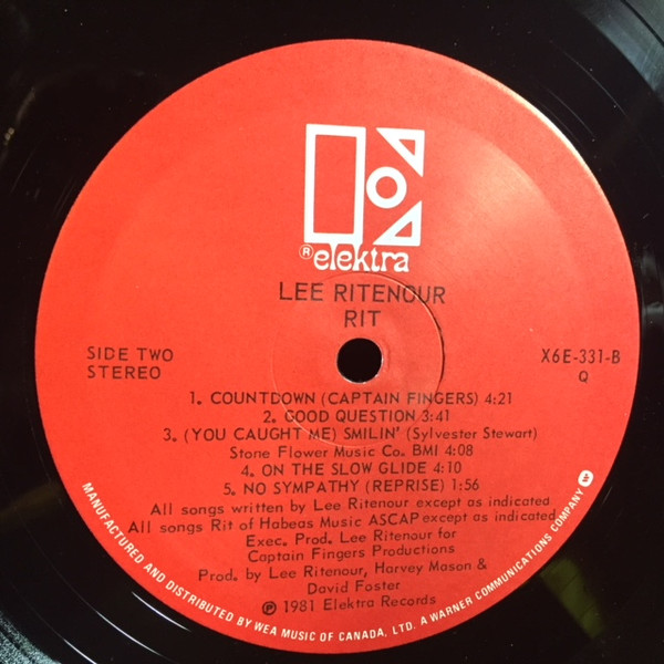 Lee Ritenour - Rit (LP, Album) (Mint (M)) - Image 4